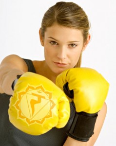 lady with boxing gloves